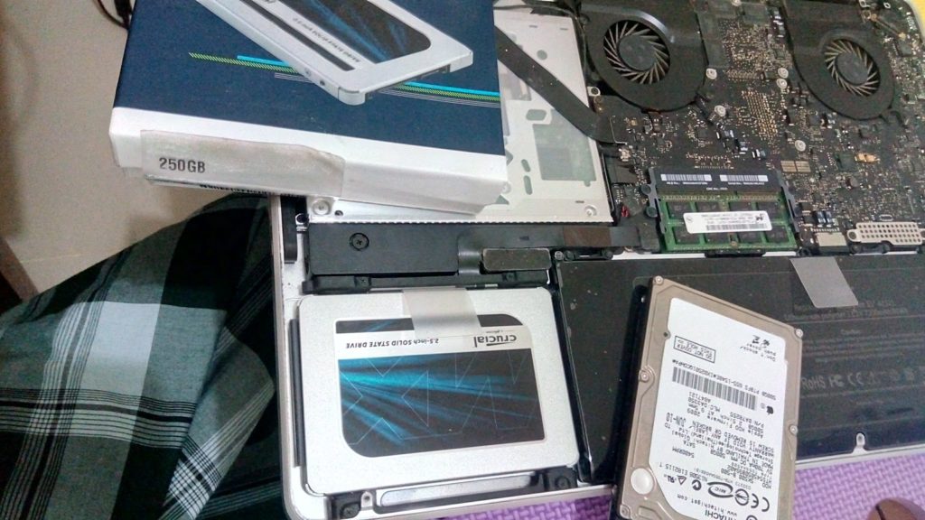HDD to SSD membongkar MAC replace hardisk