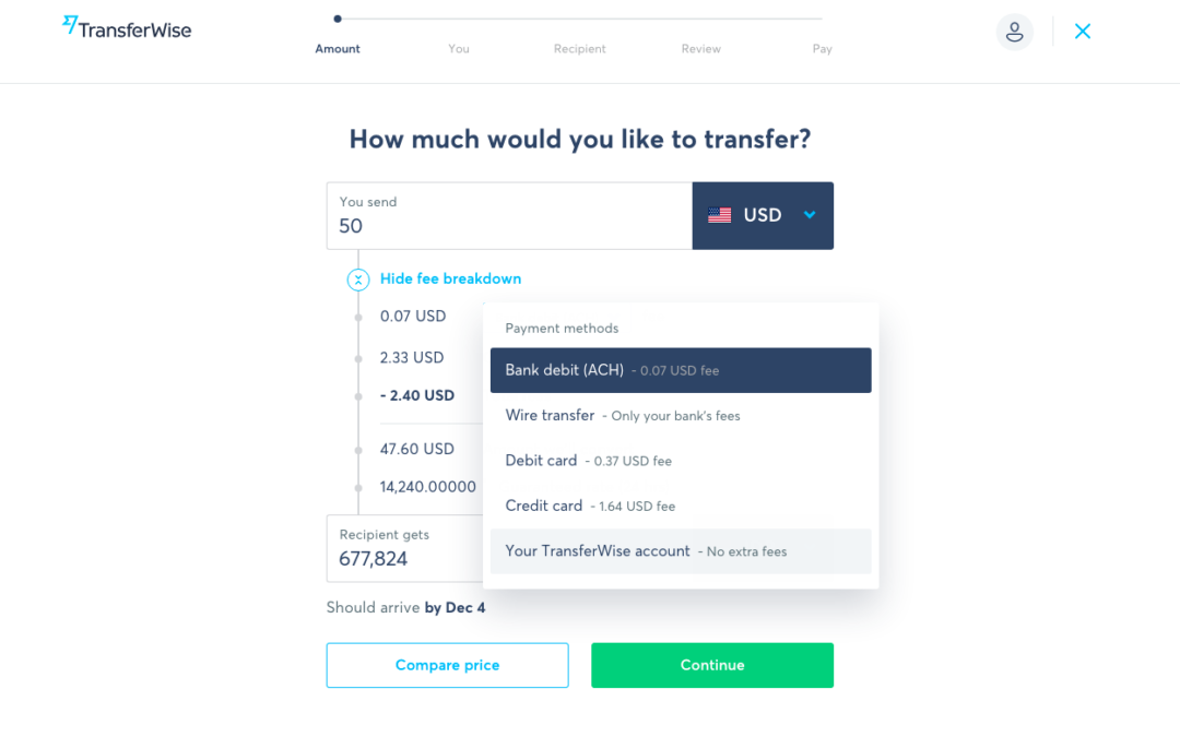 Testing Withdrawl dari Transferwise ke Bank Lokal